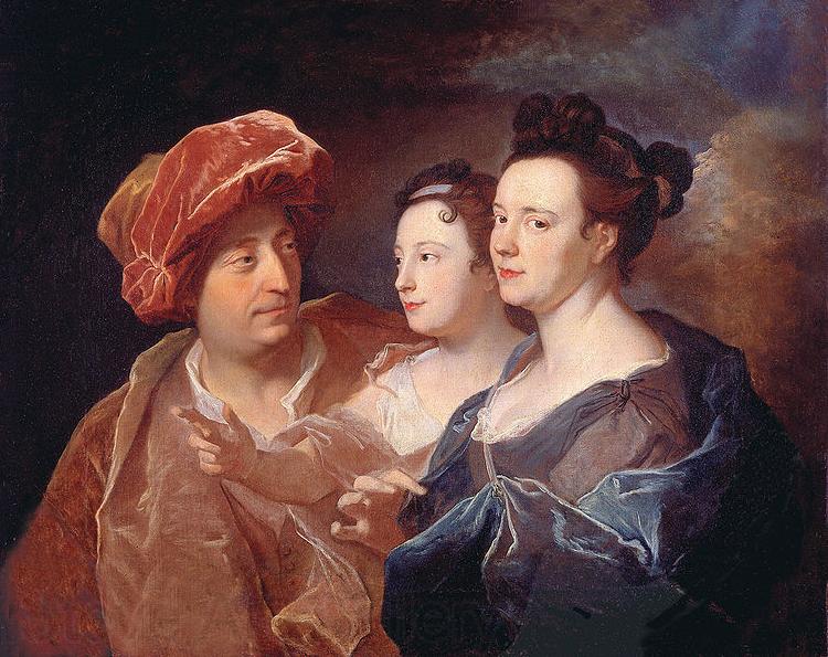 Hyacinthe Rigaud La famille Laffite Norge oil painting art